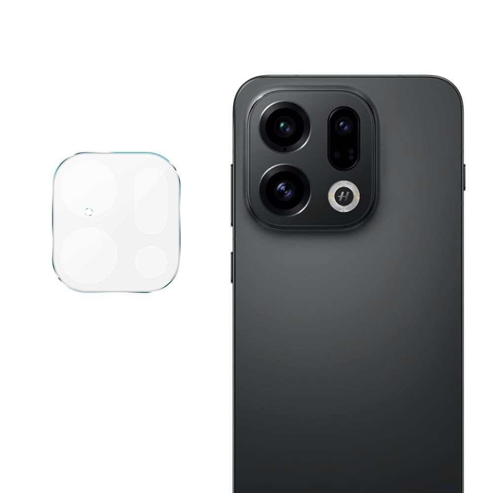 Oppo Find X9 Kameralinsebeskyttelse i glass, Gjennomsiktig