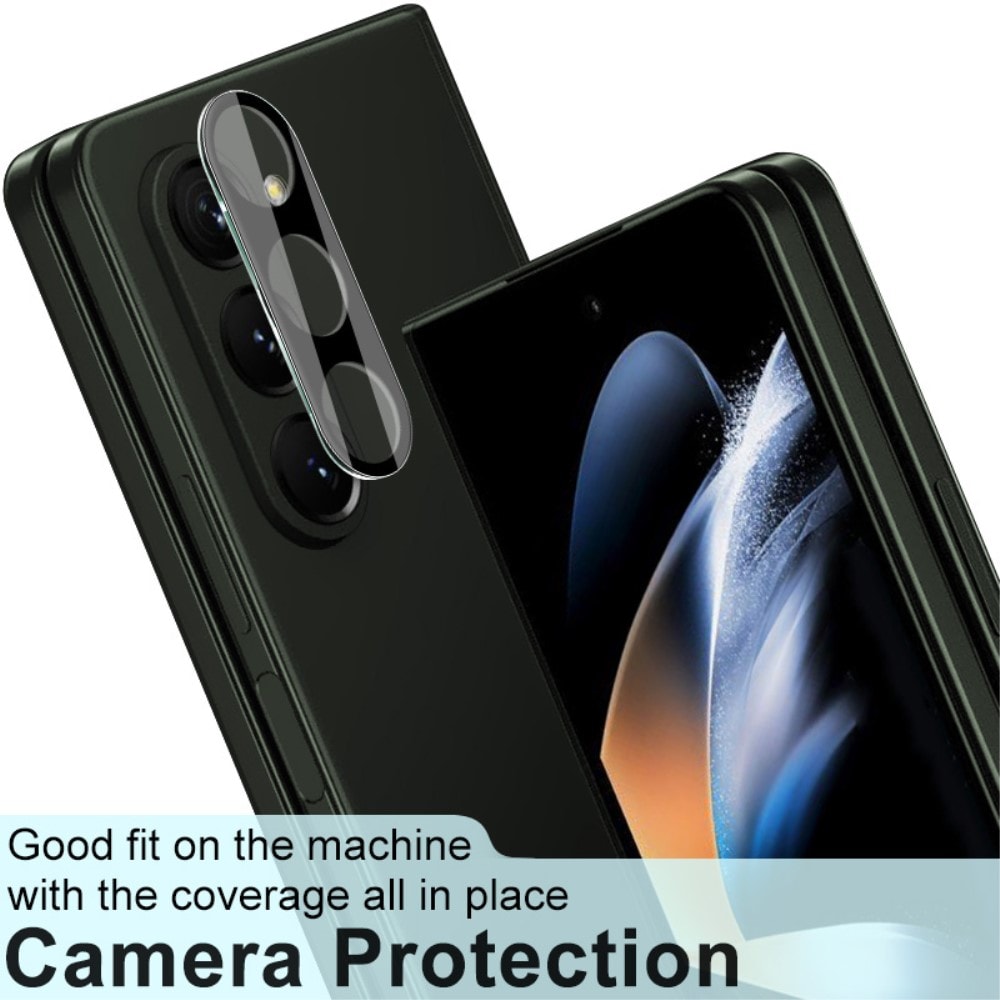 Samsung Galaxy Z Fold 5 Kameralinsebeskyttelse i glass, Svart