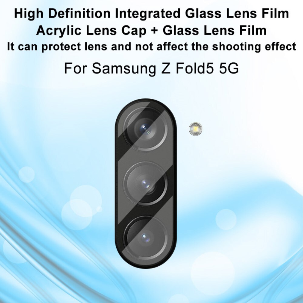 Samsung Galaxy Z Fold 5 Kameralinsebeskyttelse i glass, Gjennomsiktig