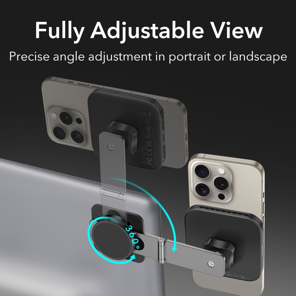 Tesla Touchscreen MagSafe Qi2 trådløs billader, Svart