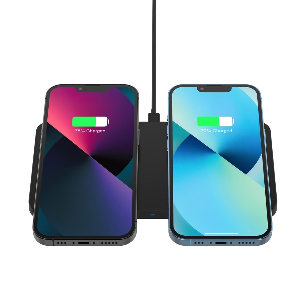Trådløs magnetisk 2-i-1 lader 30W, Svart