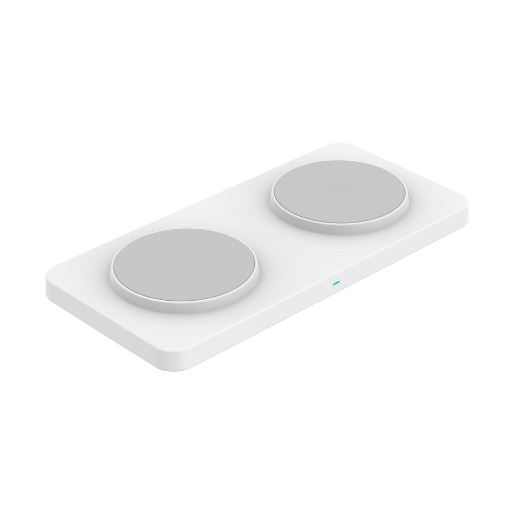 Trådløs magnetisk 2-i-1 lader 30W, Hvit