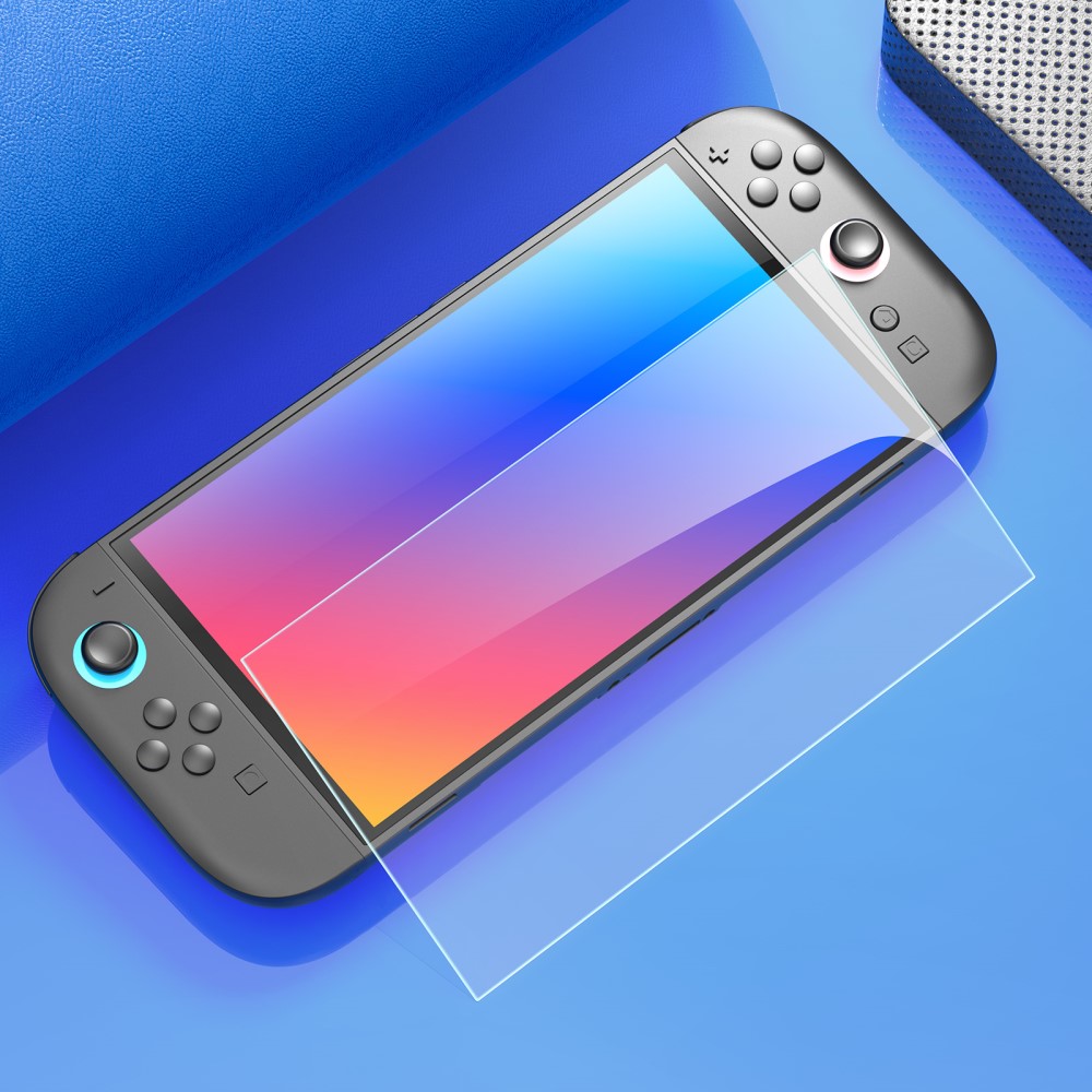 Nintendo Switch 2 Heldekkende skjermbeskytter i herdet glass