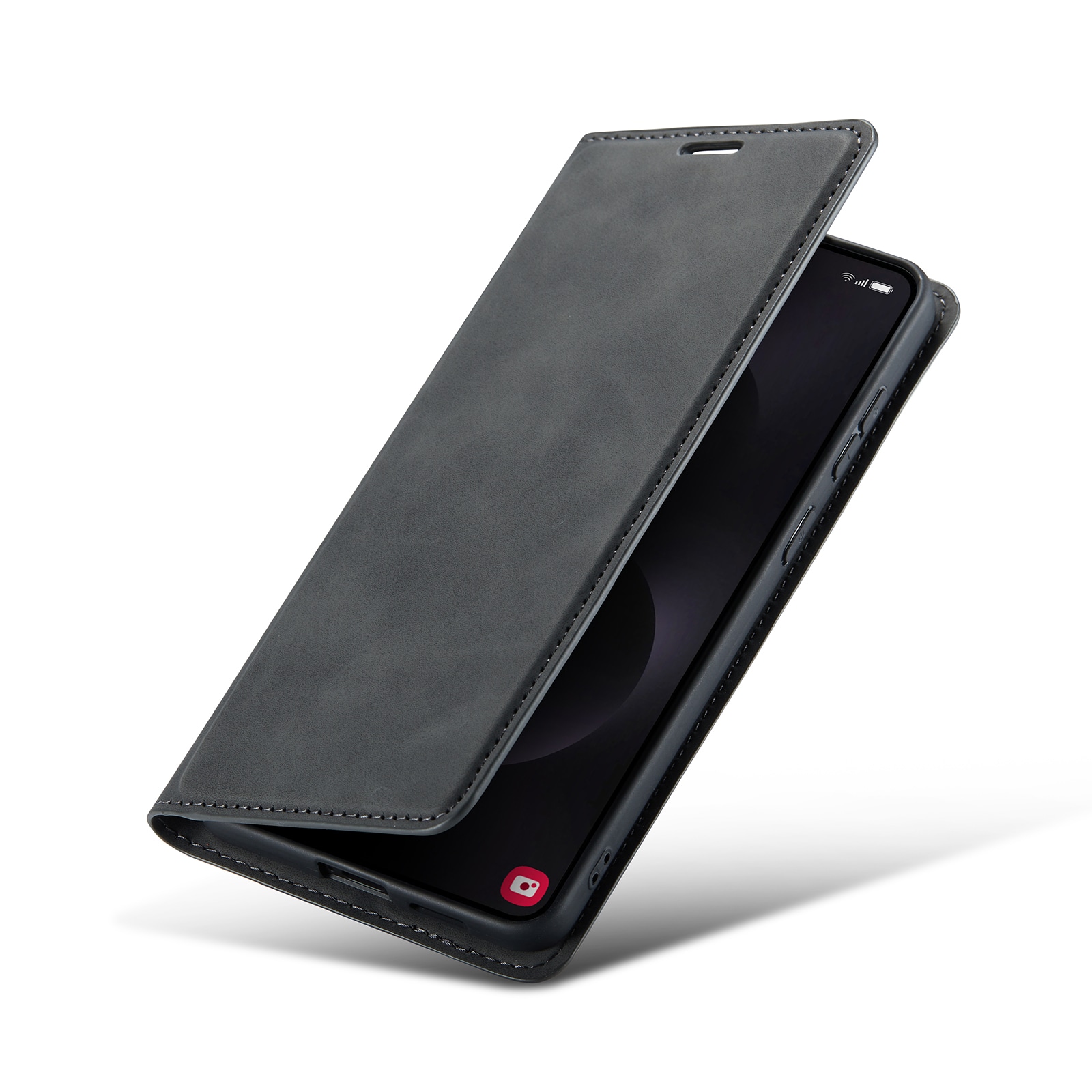 Samsung Galaxy S25 Edge Slankt etui med kortlomme, Svart