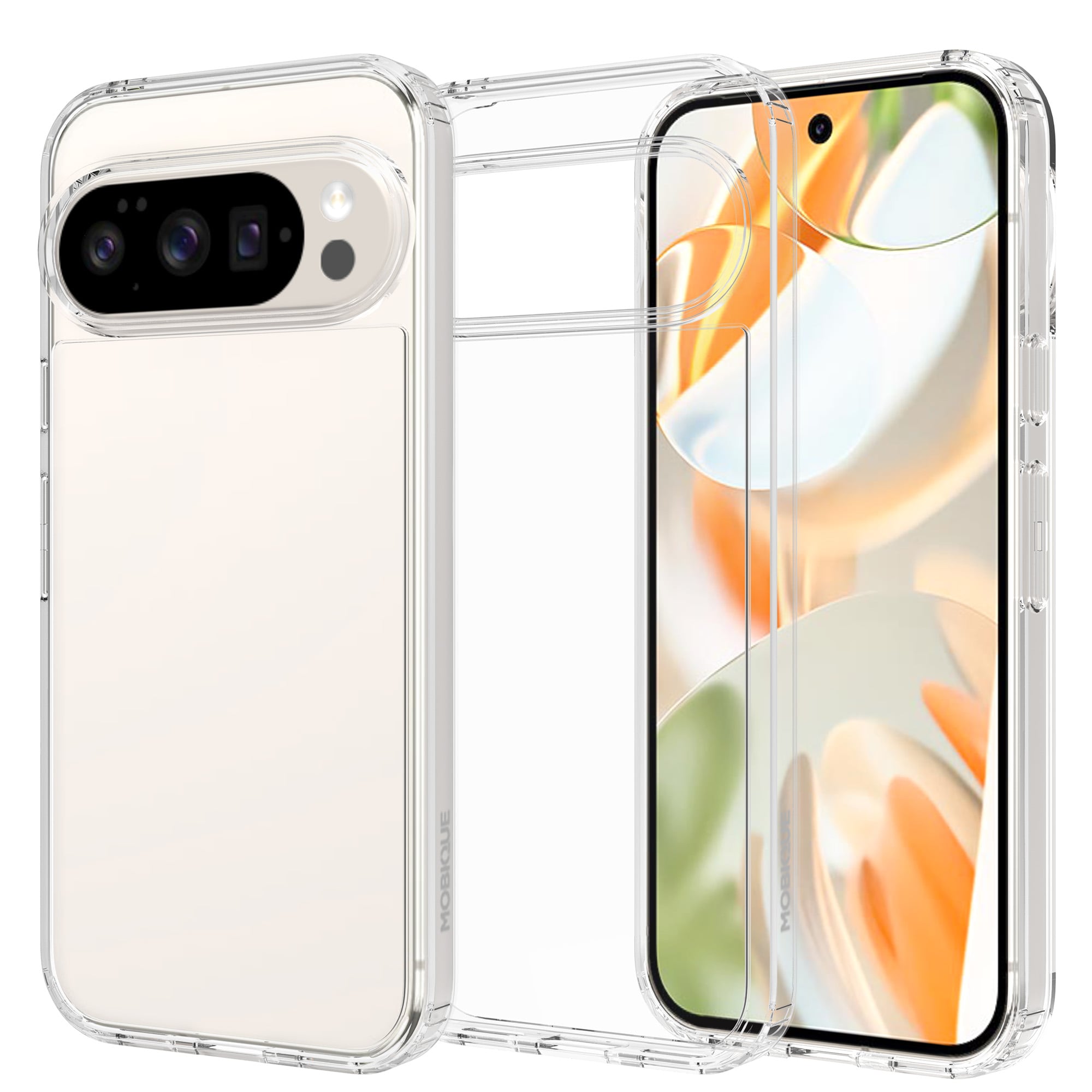 Google Pixel 10 Pro XL Crystal Hybrid-deksel, Gjennomsiktig