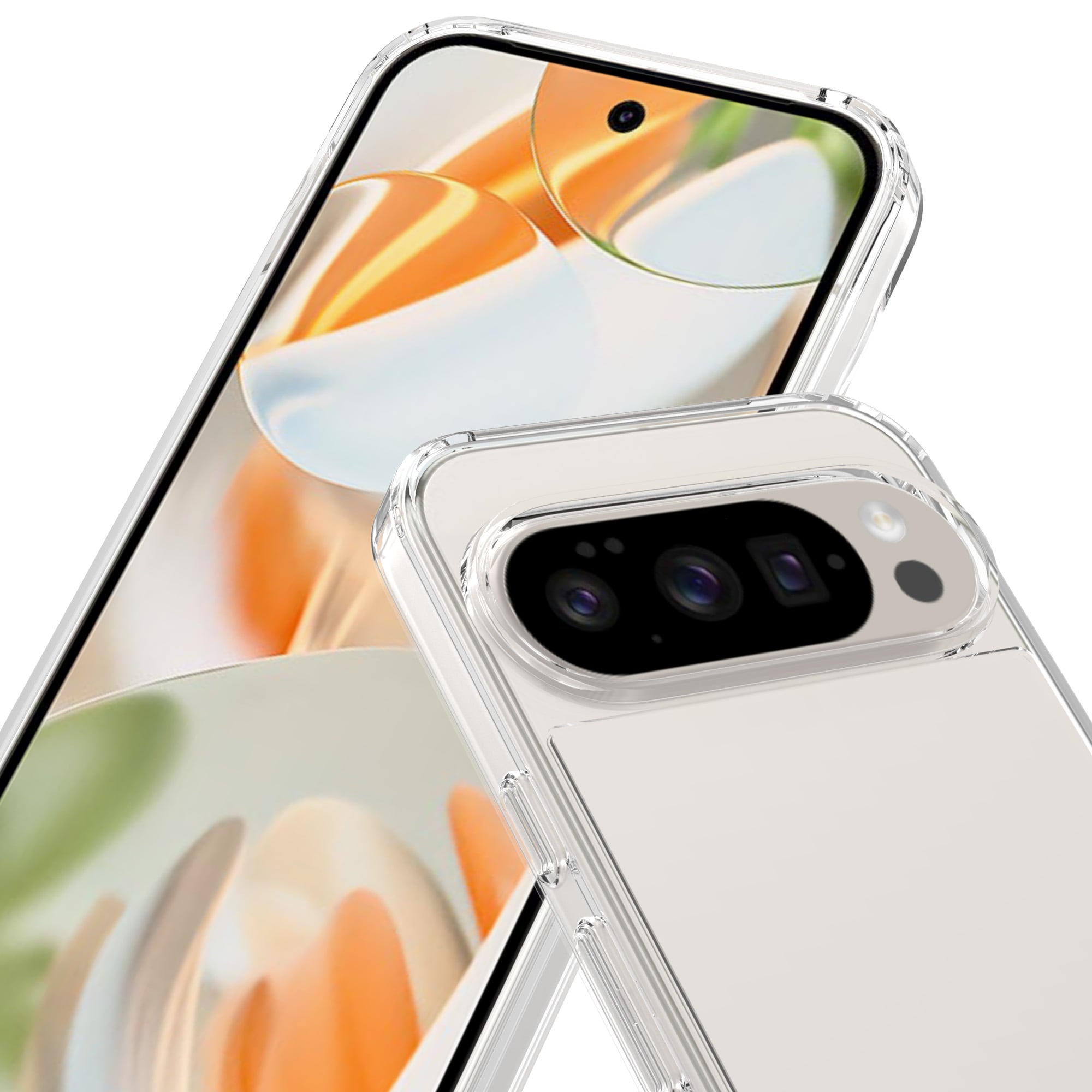 Google Pixel 10 Pro XL Crystal Hybrid-deksel, Gjennomsiktig