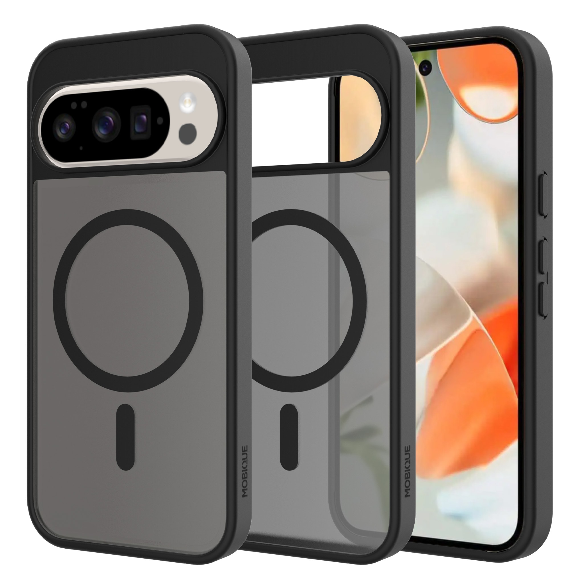 Google Pixel 10 Pro XL Hybrid-deksel Magnetisk, Frosted Black