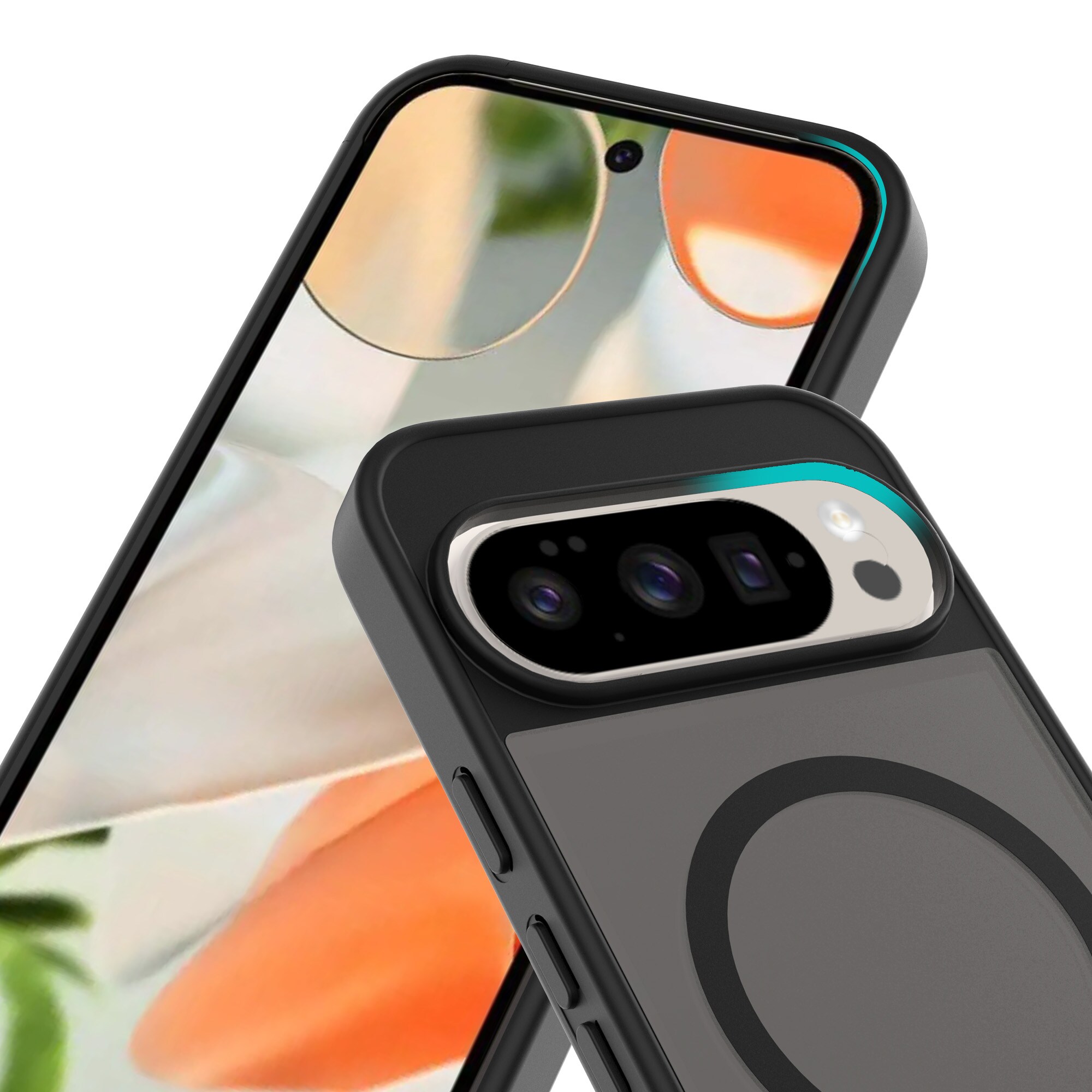 Google Pixel 10 Hybrid-deksel Magnetisk, Frosted Black