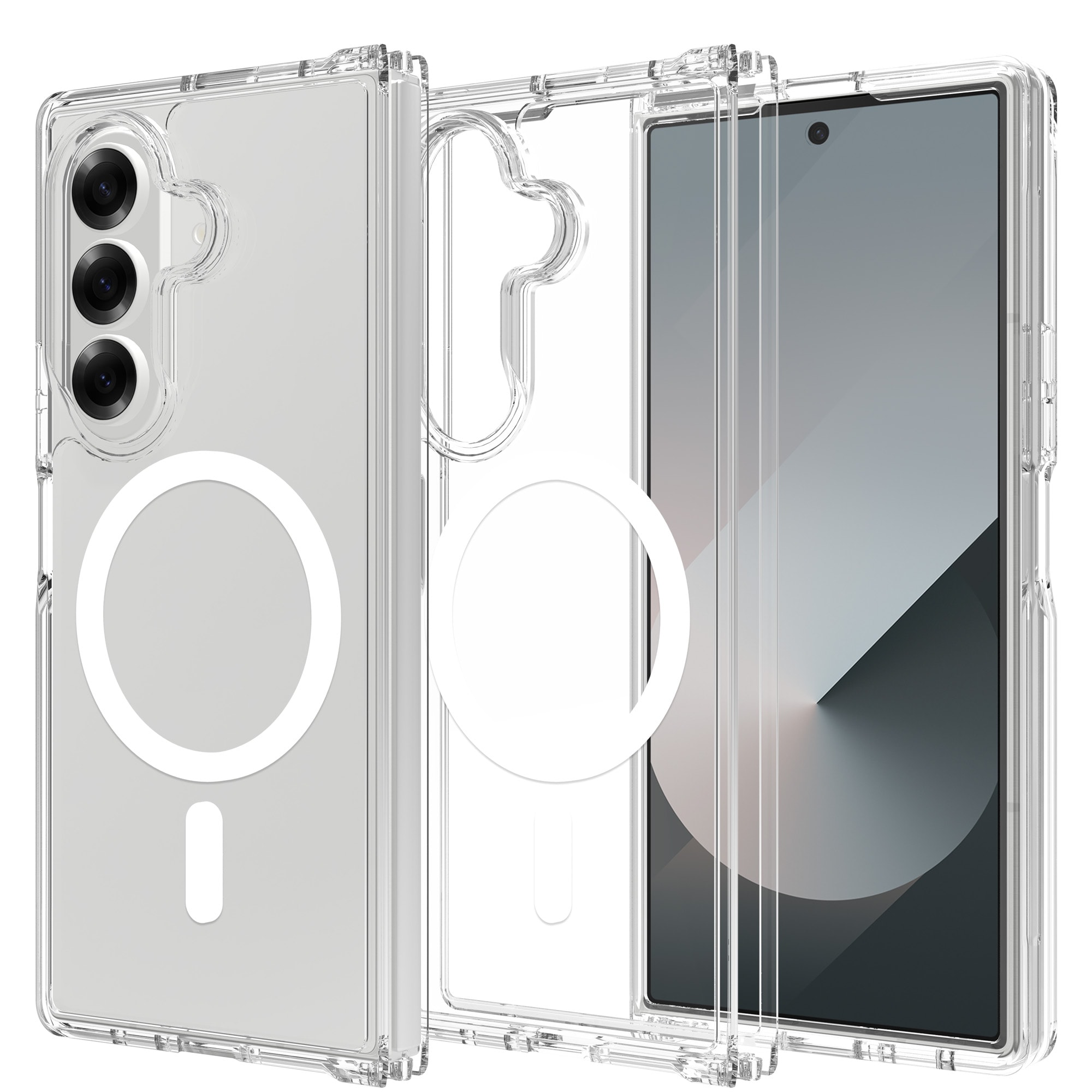 Samsung Galaxy Z Fold 7 MagSafe Hybrid-deksel, Gjennomsiktig