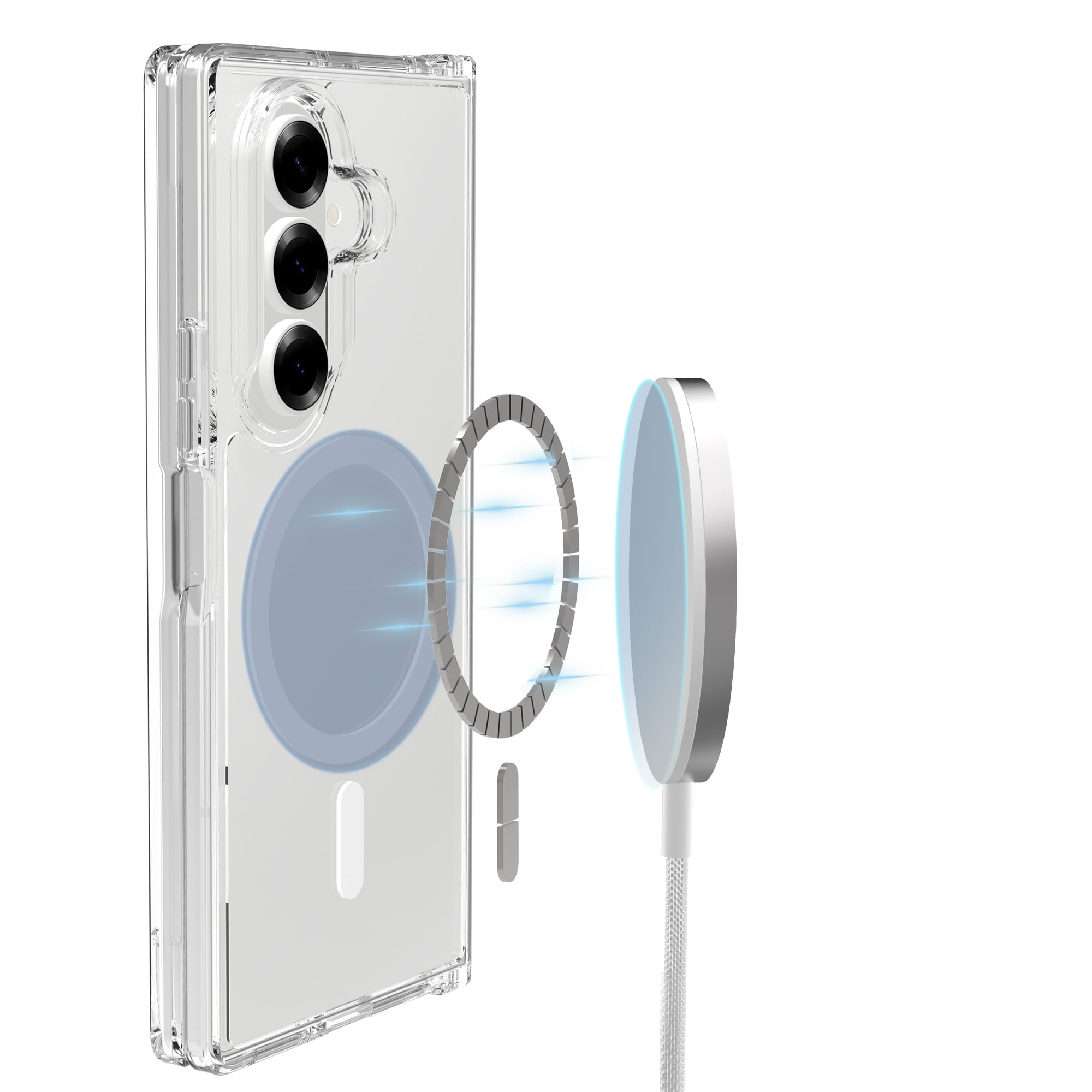Samsung Galaxy Z Fold 7 MagSafe Hybrid-deksel, Gjennomsiktig