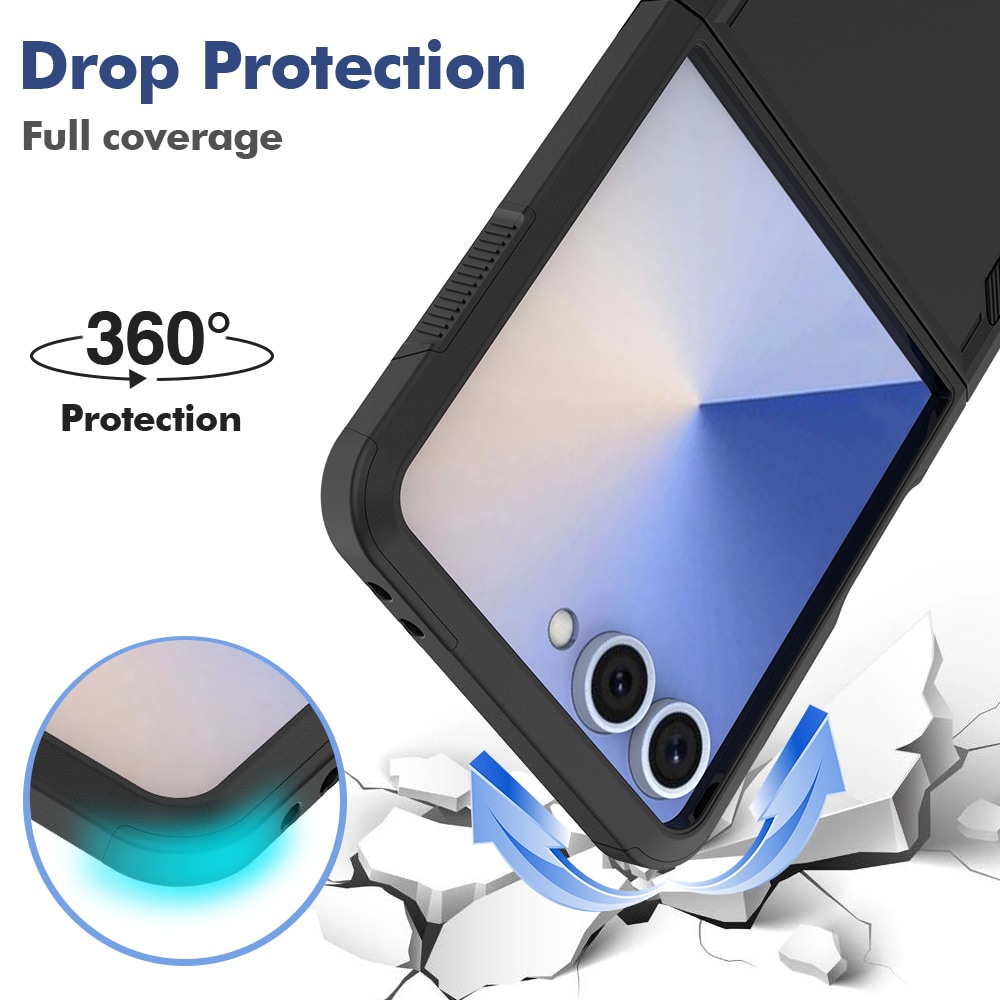 Samsung Galaxy Z Flip 7 Hybrid-deksel Off-road, Svart