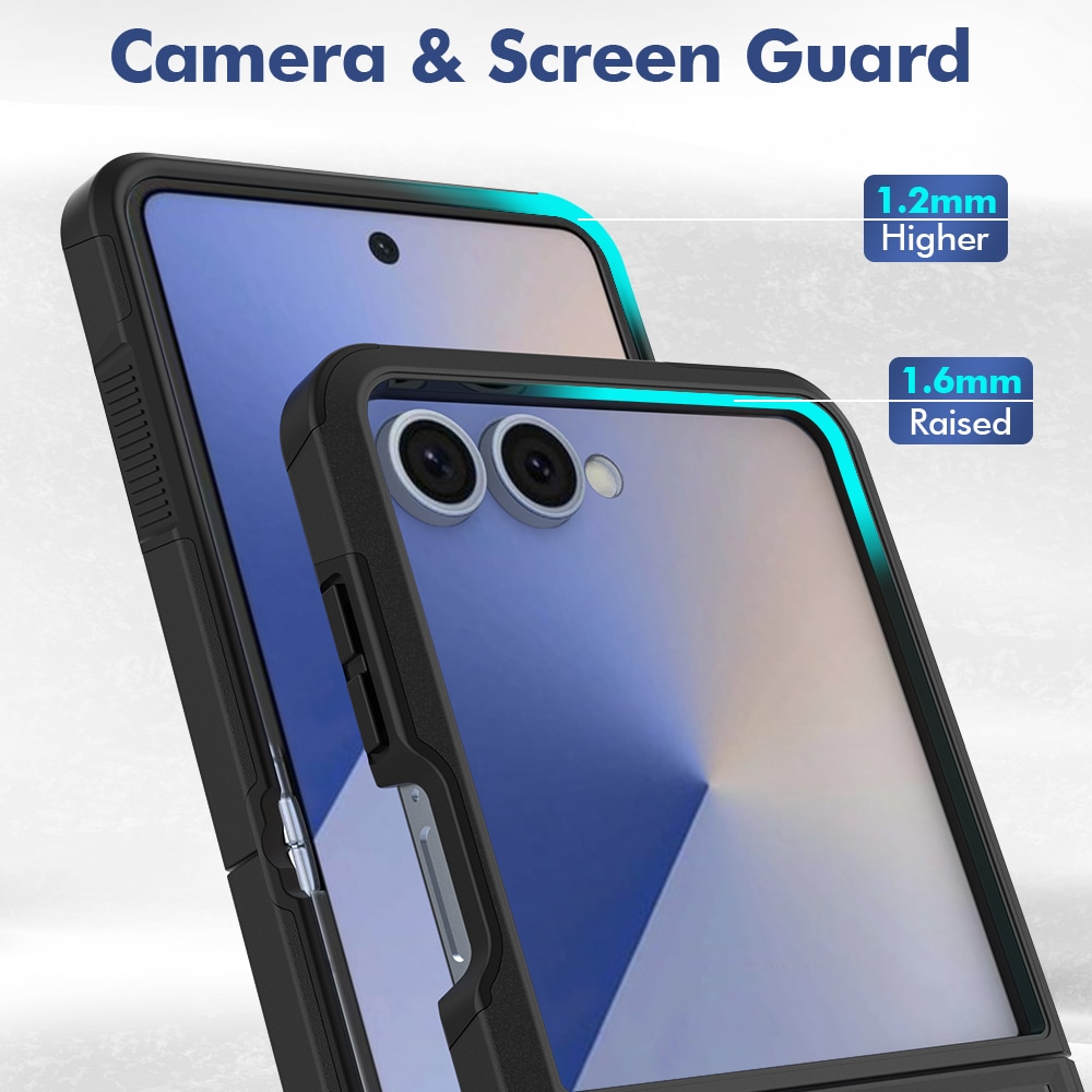 Samsung Galaxy Z Flip 7 Hybrid-deksel Off-road, Svart