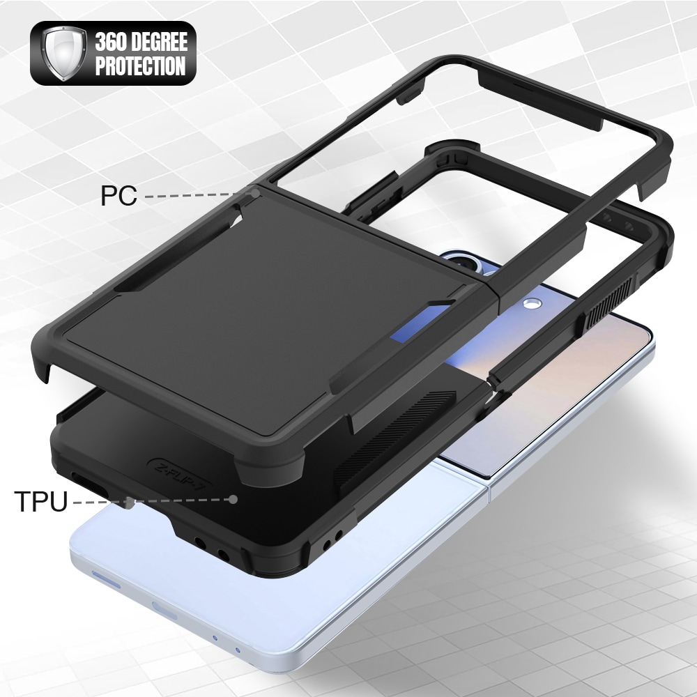 Samsung Galaxy Z Flip 7 Hybrid-deksel Off-road, Svart