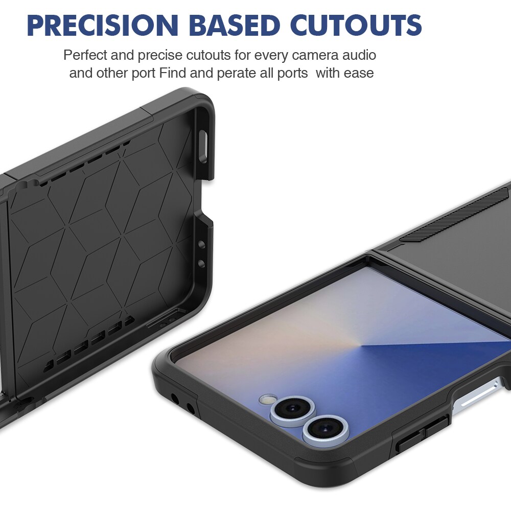 Samsung Galaxy Z Flip 7 Hybrid-deksel Off-road, Svart