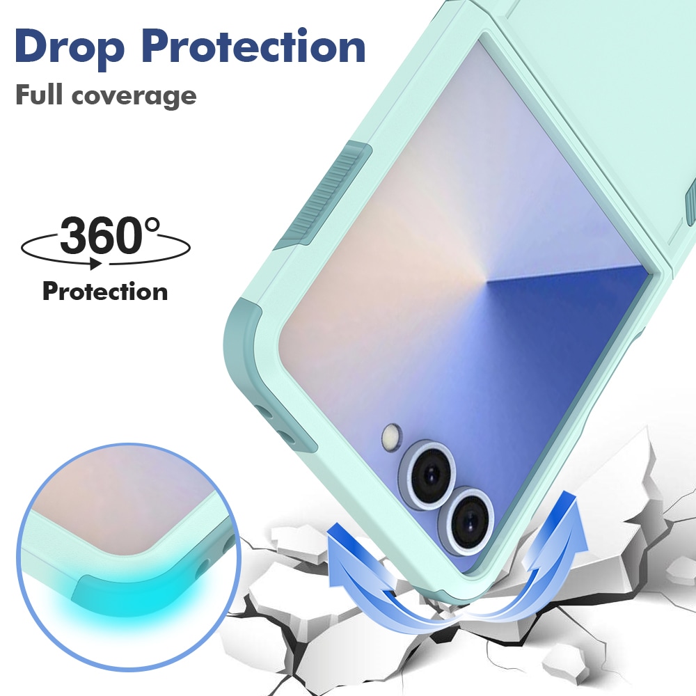 Samsung Galaxy Z Flip 7 Hybrid-deksel Off-road, Mintgrønn