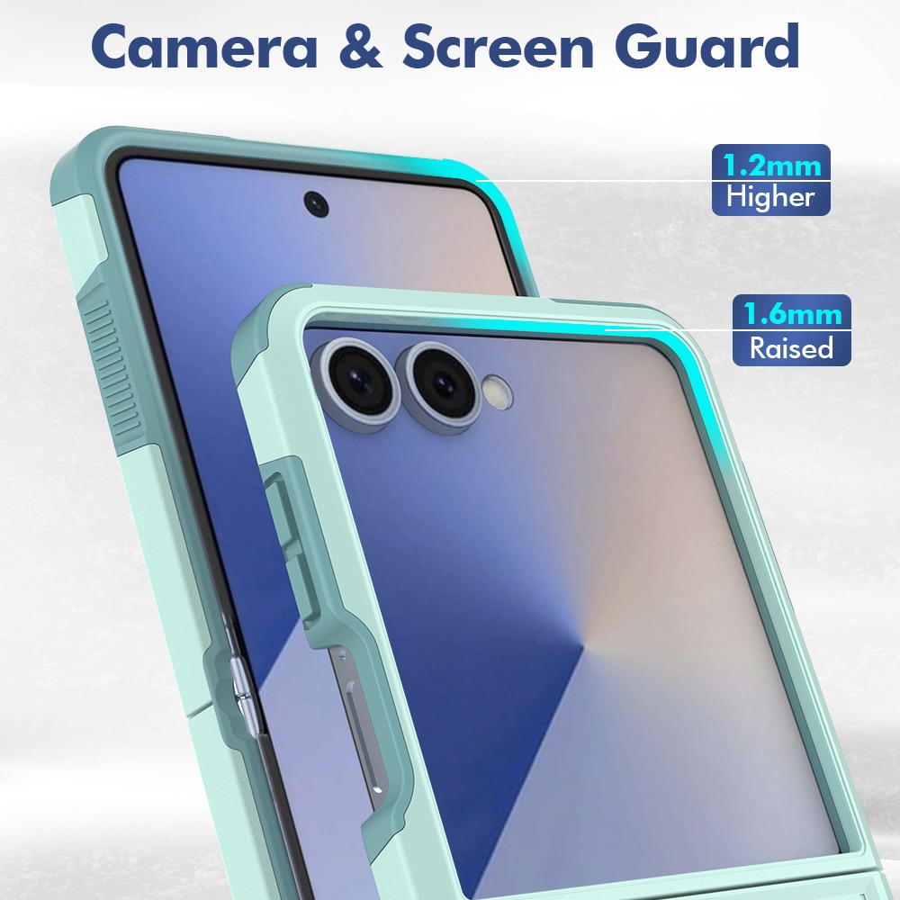 Samsung Galaxy Z Flip 7 Hybrid-deksel Off-road, Mintgrønn