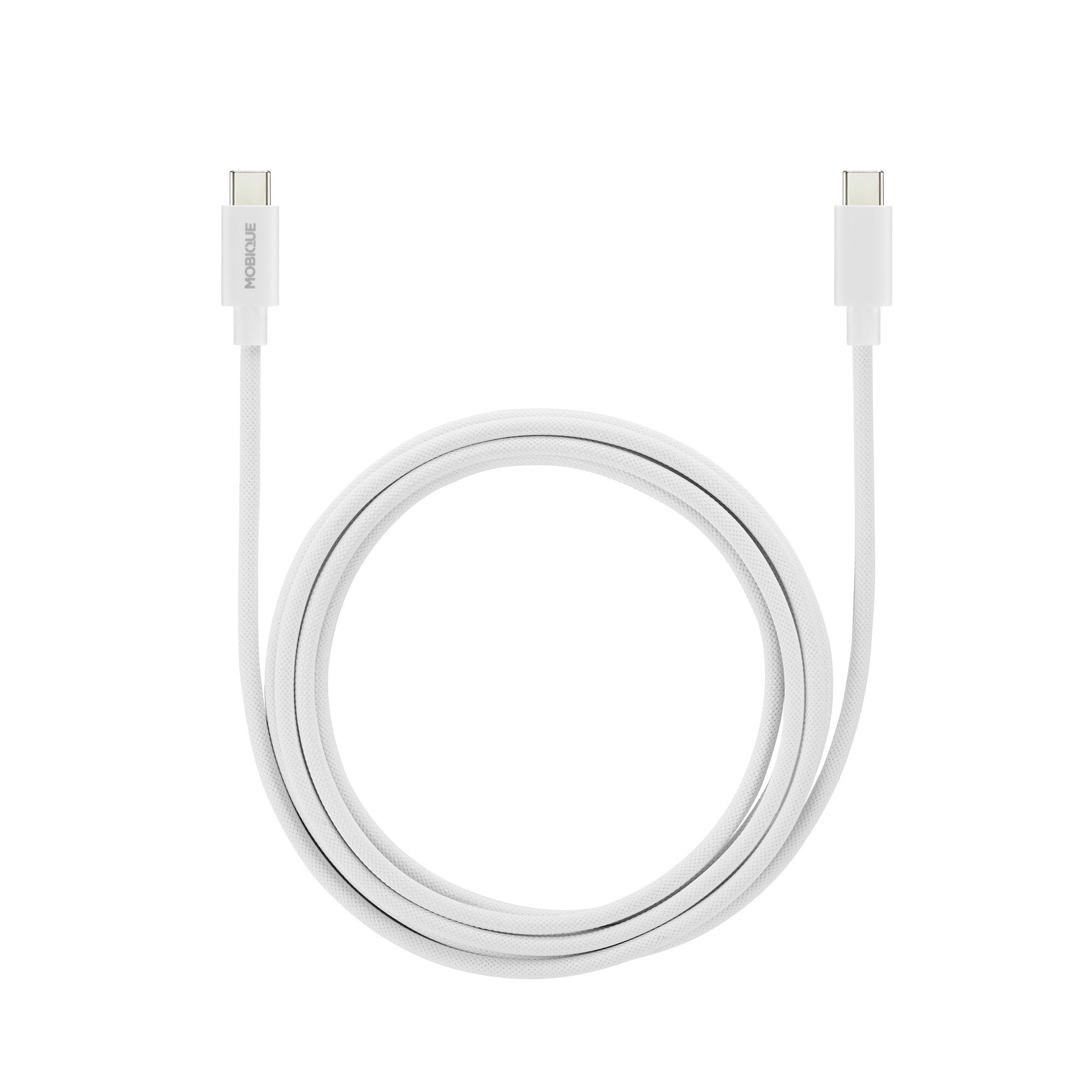Premium Ladekabel USB-C til USB-C 2m, Hvit