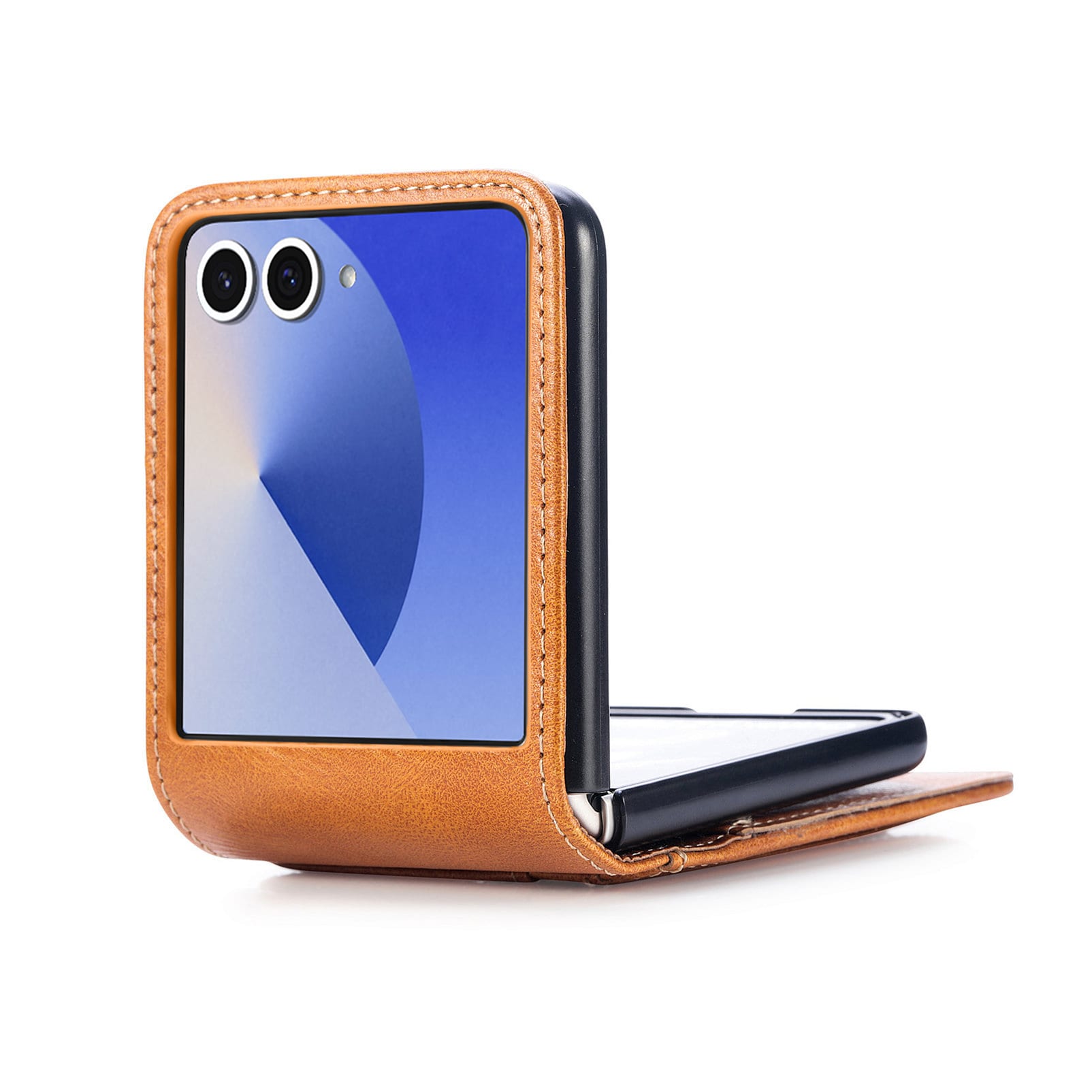 Samsung Galaxy Z Flip 7 Enkelt mobildeksel, Cognac