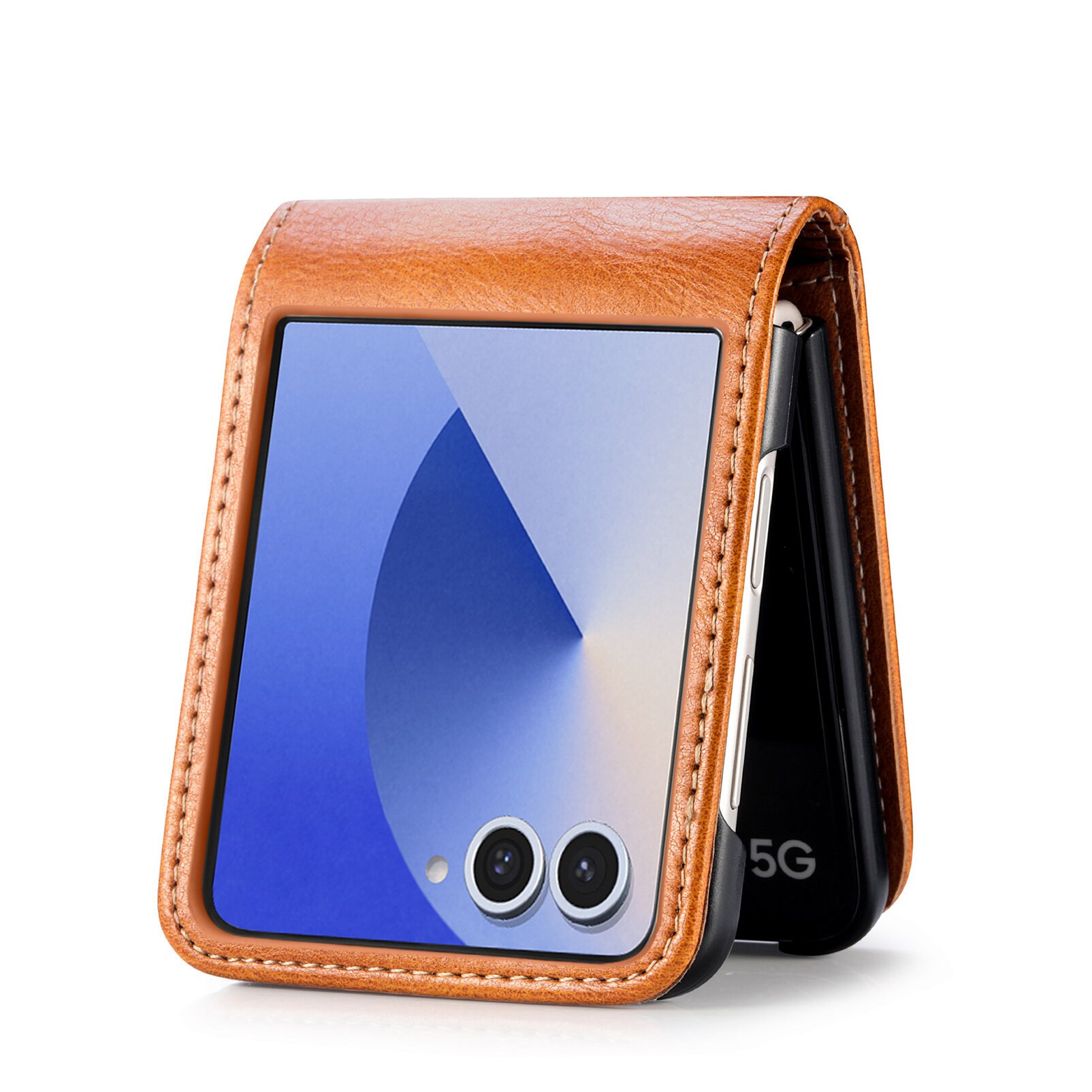 Samsung Galaxy Z Flip 7 Enkelt mobildeksel, Cognac