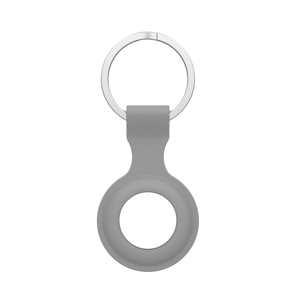 Apple AirTag Nøkkelring med silikondeksel, Grå