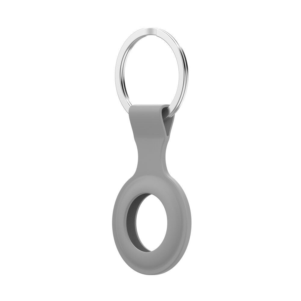 Apple AirTag Nøkkelring med silikondeksel, Grå