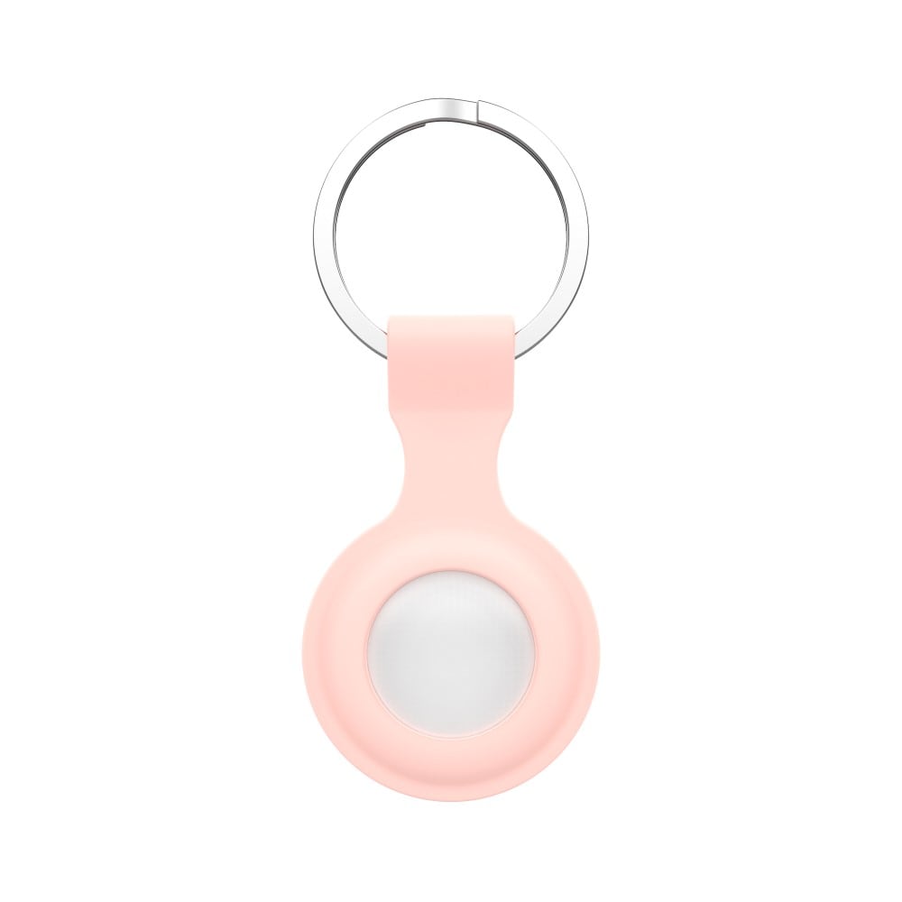 Apple AirTag Nøkkelring med silikondeksel, Rosa
