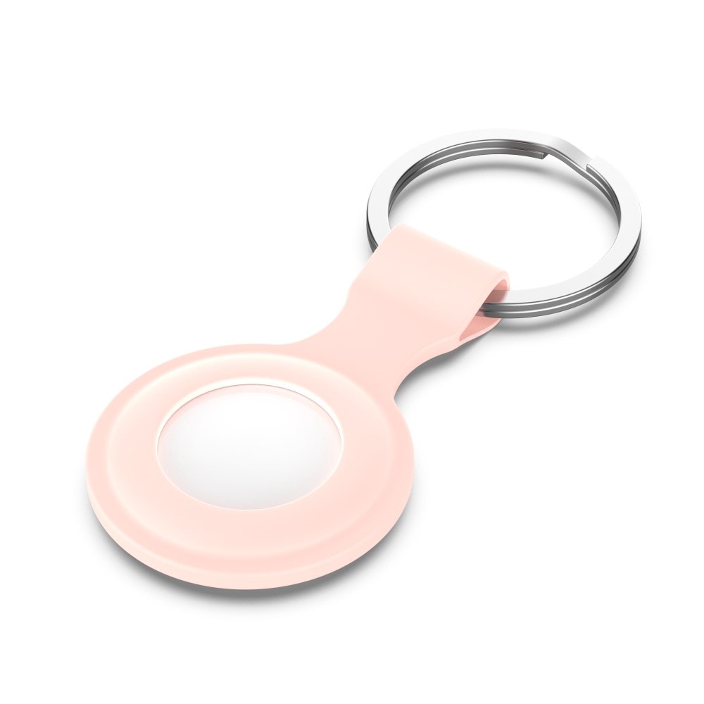 Apple AirTag Nøkkelring med silikondeksel, Rosa