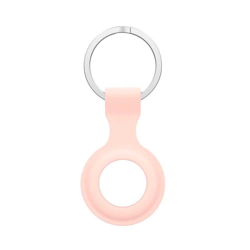 Apple AirTag Nøkkelring med silikondeksel, Rosa