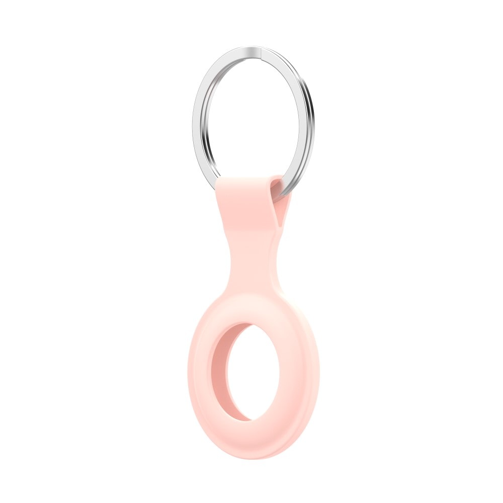 Apple AirTag Nøkkelring med silikondeksel, Rosa