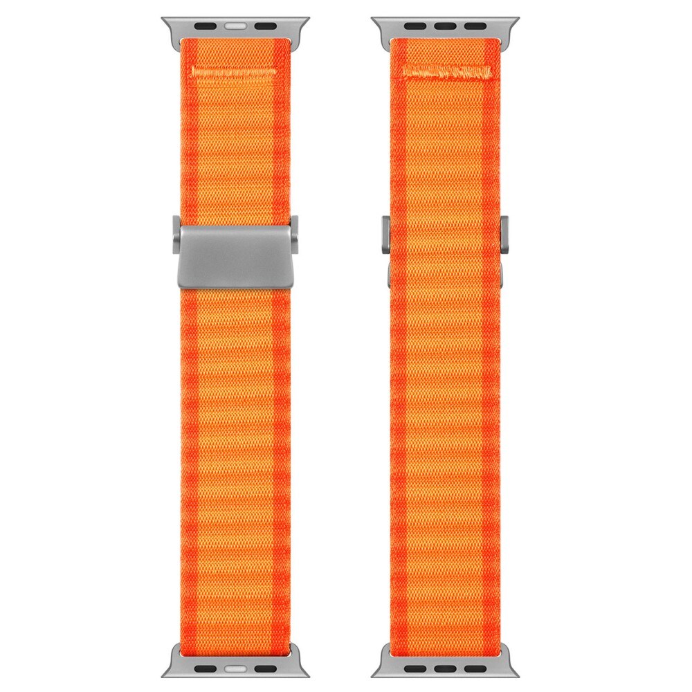 Apple Watch Series 7 45mm Active nylonreim, Oransje