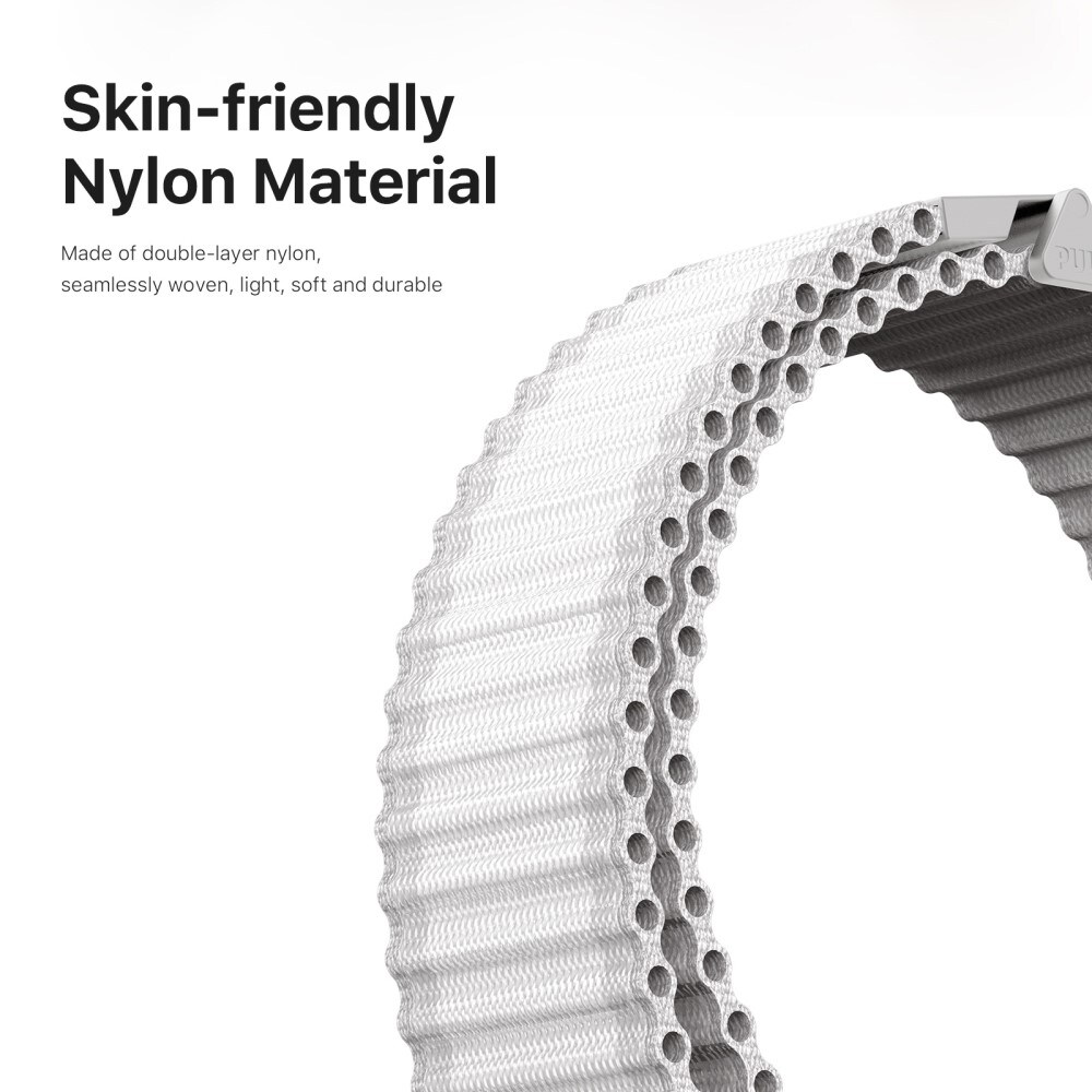 Samsung Galaxy Watch 7 44mm Active nylonreim, Hvit