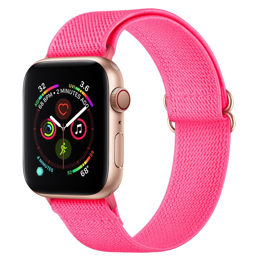 Apple Watch Series 8 45mm Elastisk armbånd, Rosa