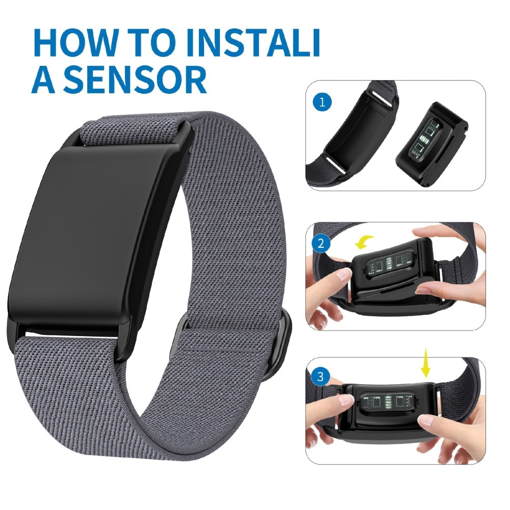  Whoop 4.0 Elastisk armbånd, Mörkgrå