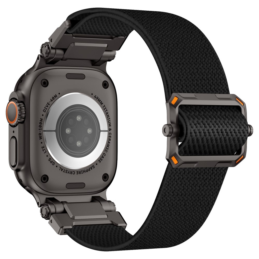 Apple Watch Series 7 45mm Elastisk armbånd, Svart