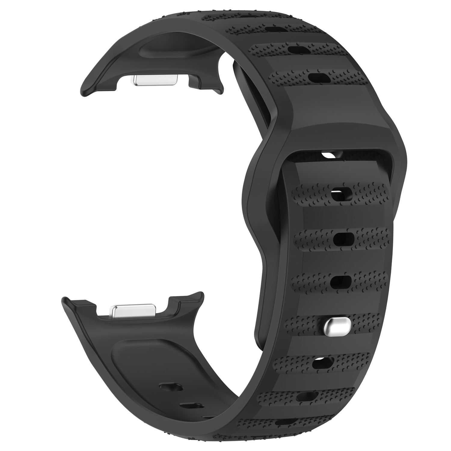 Samsung Galaxy Watch 8 44mm Reim i silikon, Svart