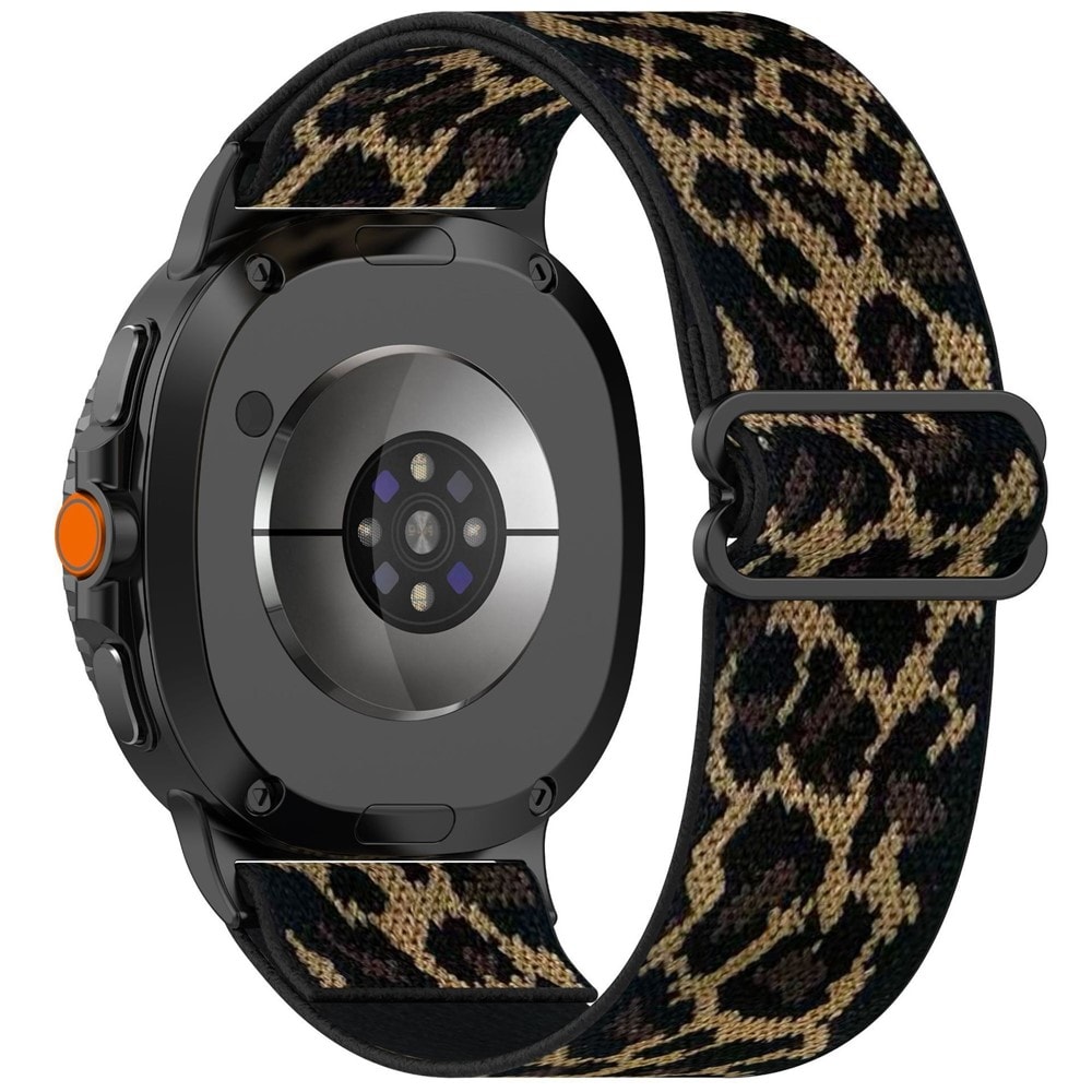 Samsung Galaxy Watch 8 Classic Elastisk armbånd, Leopard