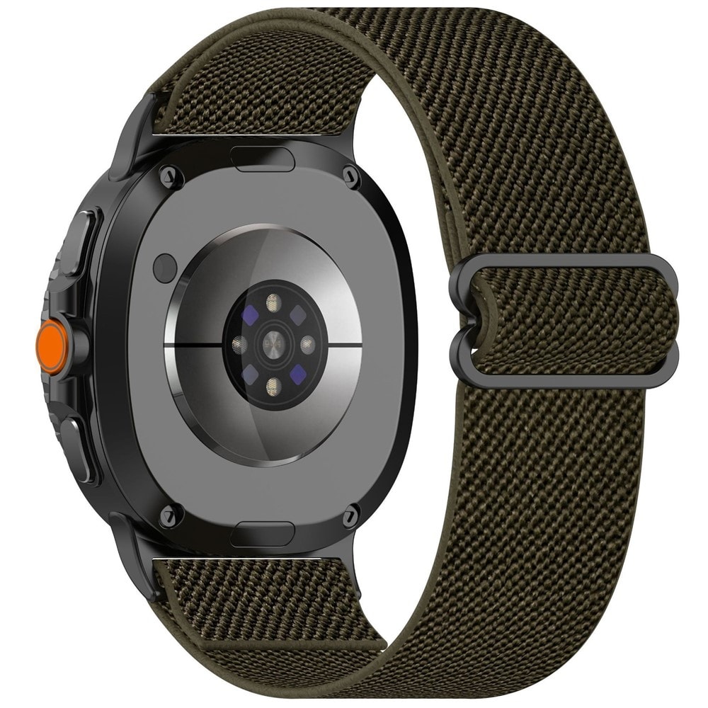 Samsung Galaxy Watch Ultra (2025) Elastisk armbånd, Mørk grønn
