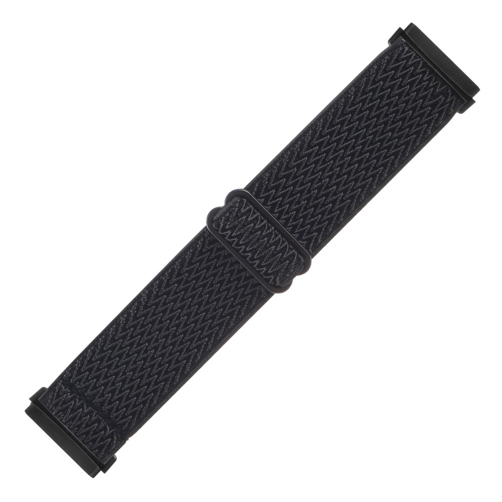 Fitbit Sense Elastisk Reim i Vevd Nylon, Svart
