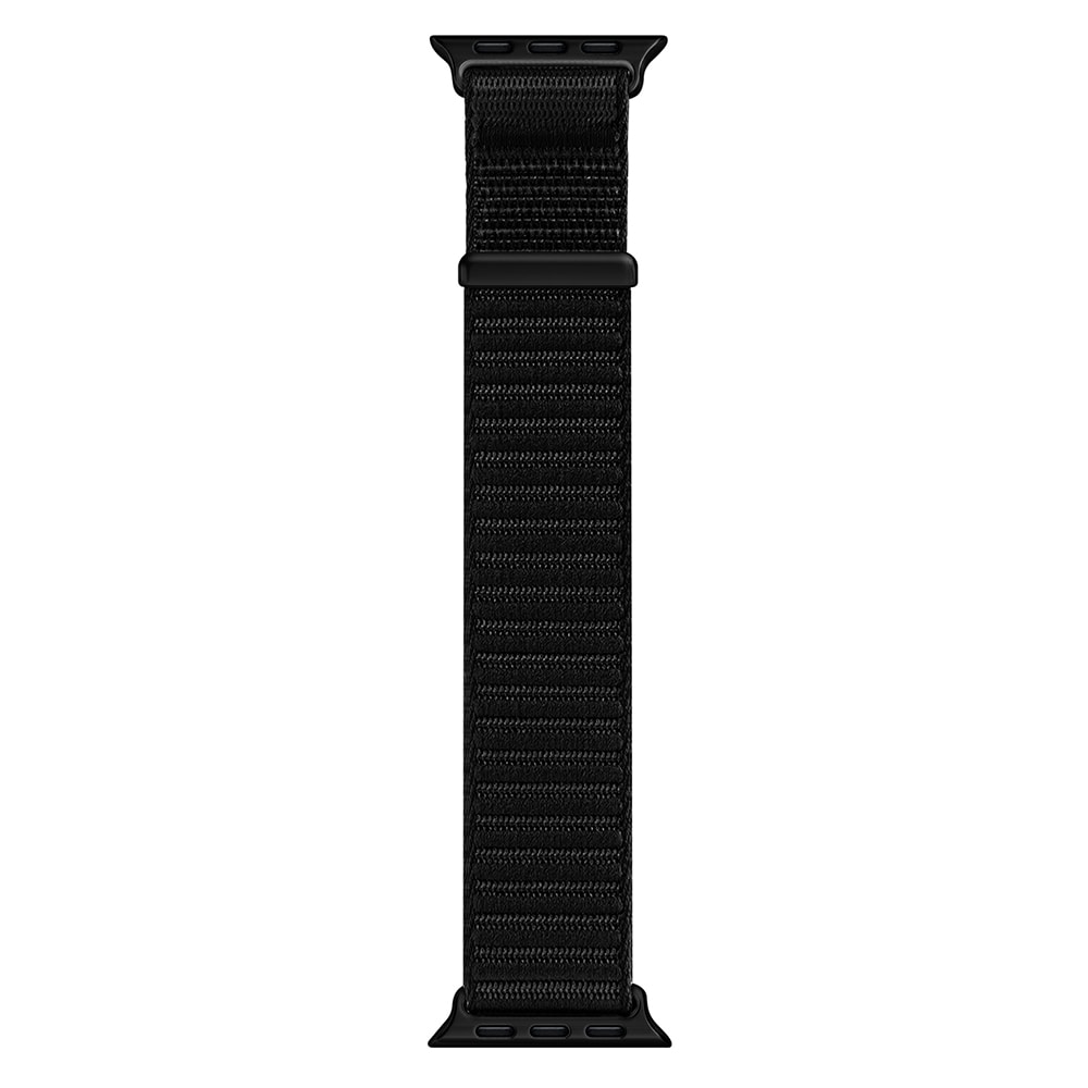 Apple Watch Series 9 41mm Active nylonreim, Svart