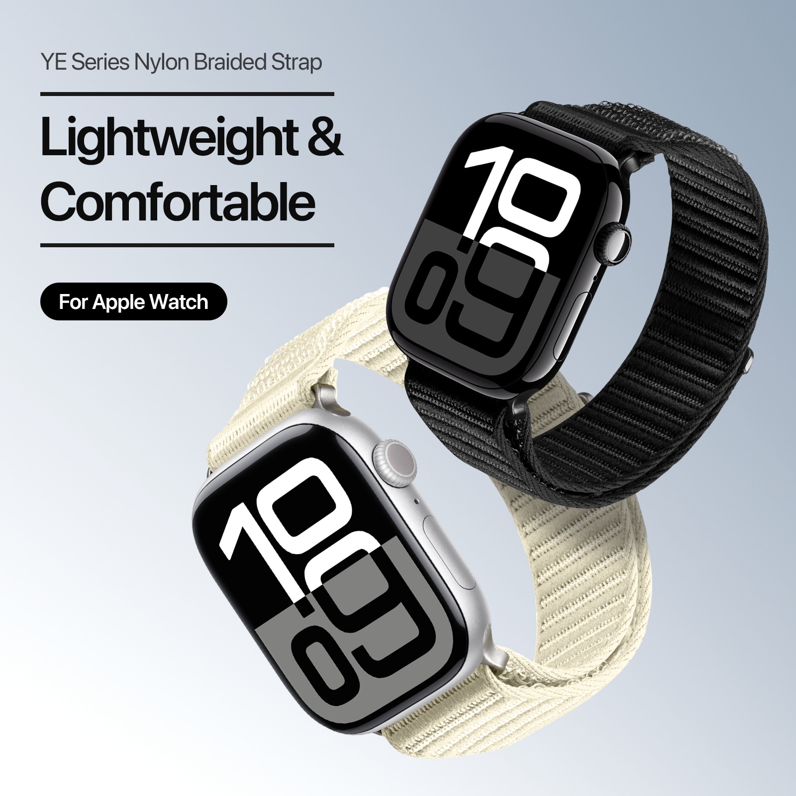Apple Watch Series 1-3 38mm Nylonreim, Hvit