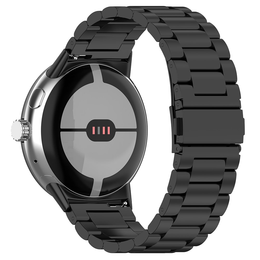 Google Pixel Watch 3 45mm Stilig reim i titan, Svart