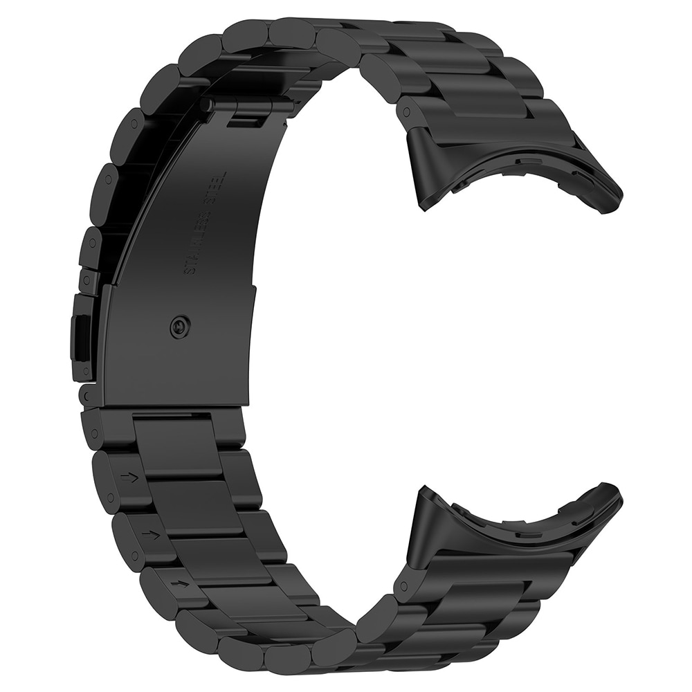 Google Pixel Watch 3 45mm Stilig reim i titan, Svart
