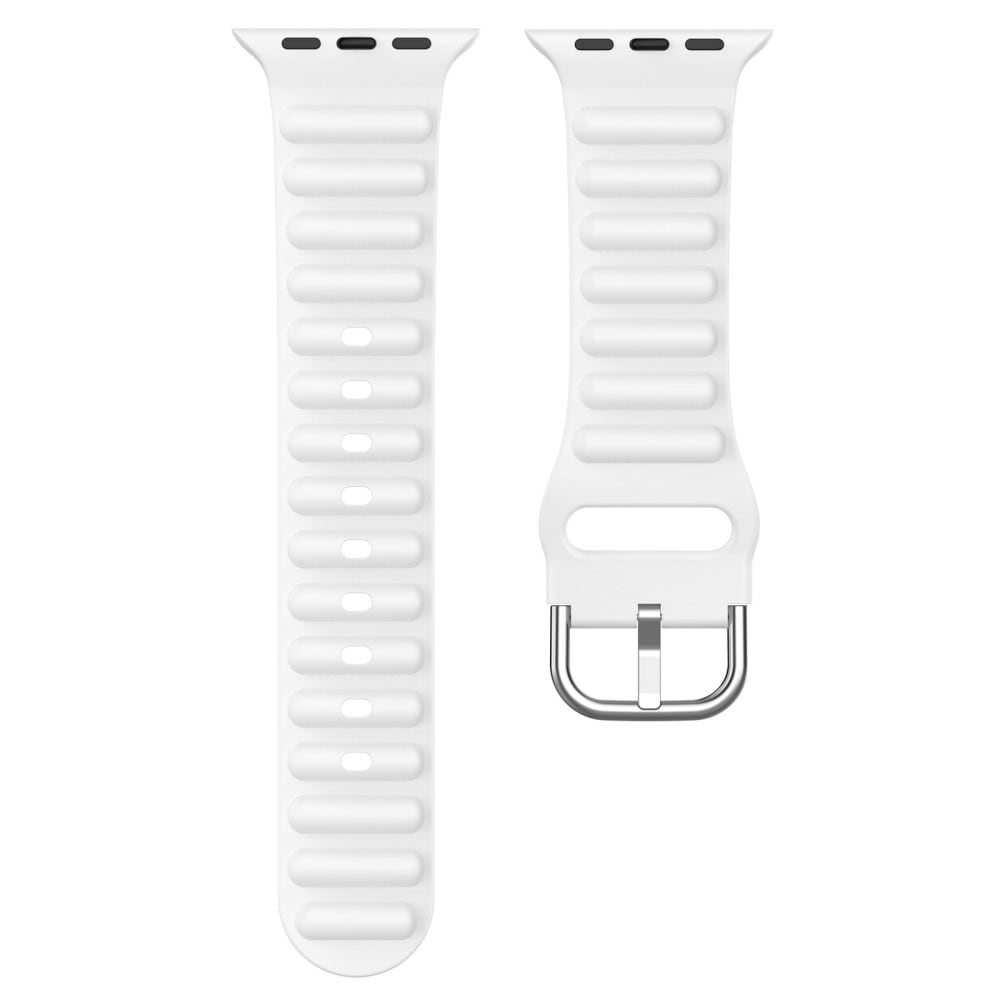 Apple Watch Series 11 42mm Sporty Reim i silikon, Hvit
