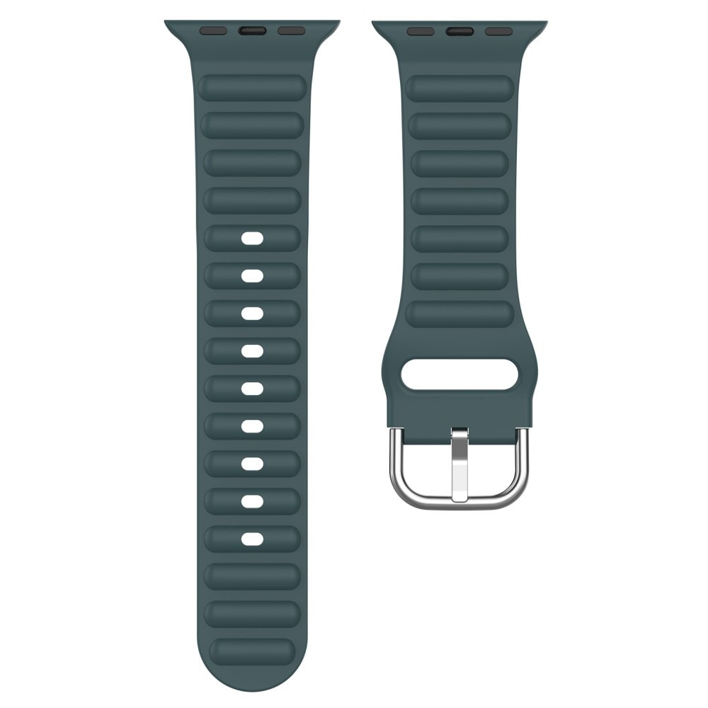 Apple Watch SE 3 40mm Sporty Reim i silikon, Mørk grønn