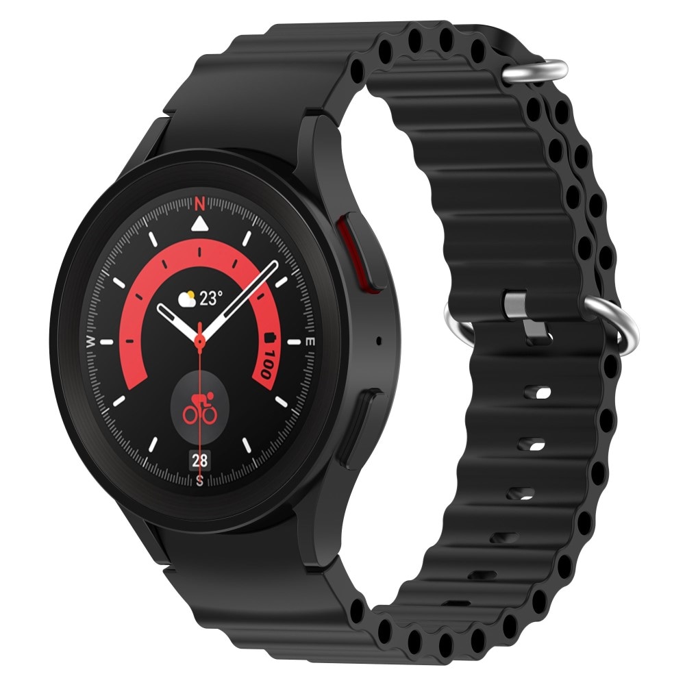 Samsung Galaxy Watch 4 Classic 42mm Sporty Full-fit silikonreim, Svart
