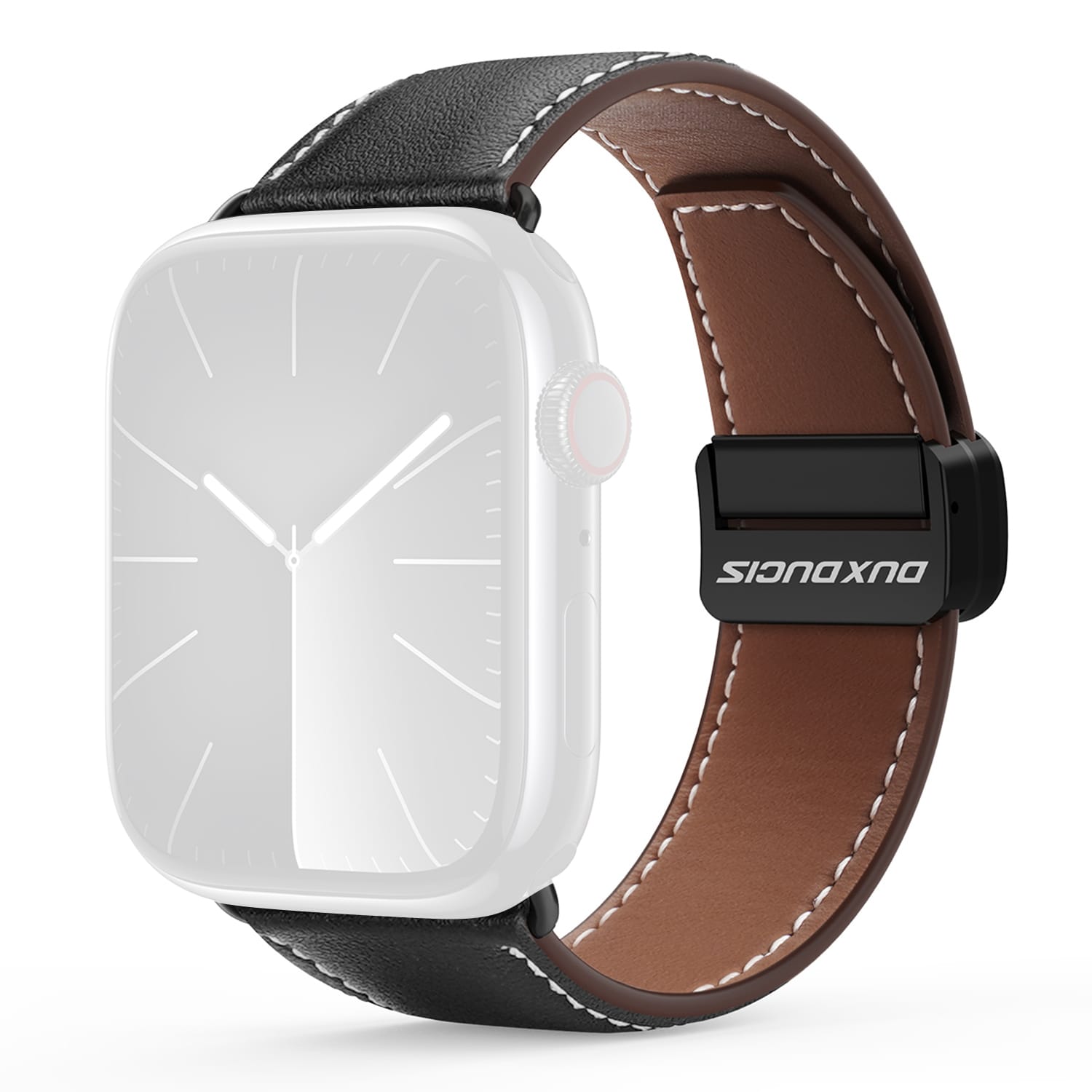 Apple Watch Series 8 45mm Reim i lær, Brun