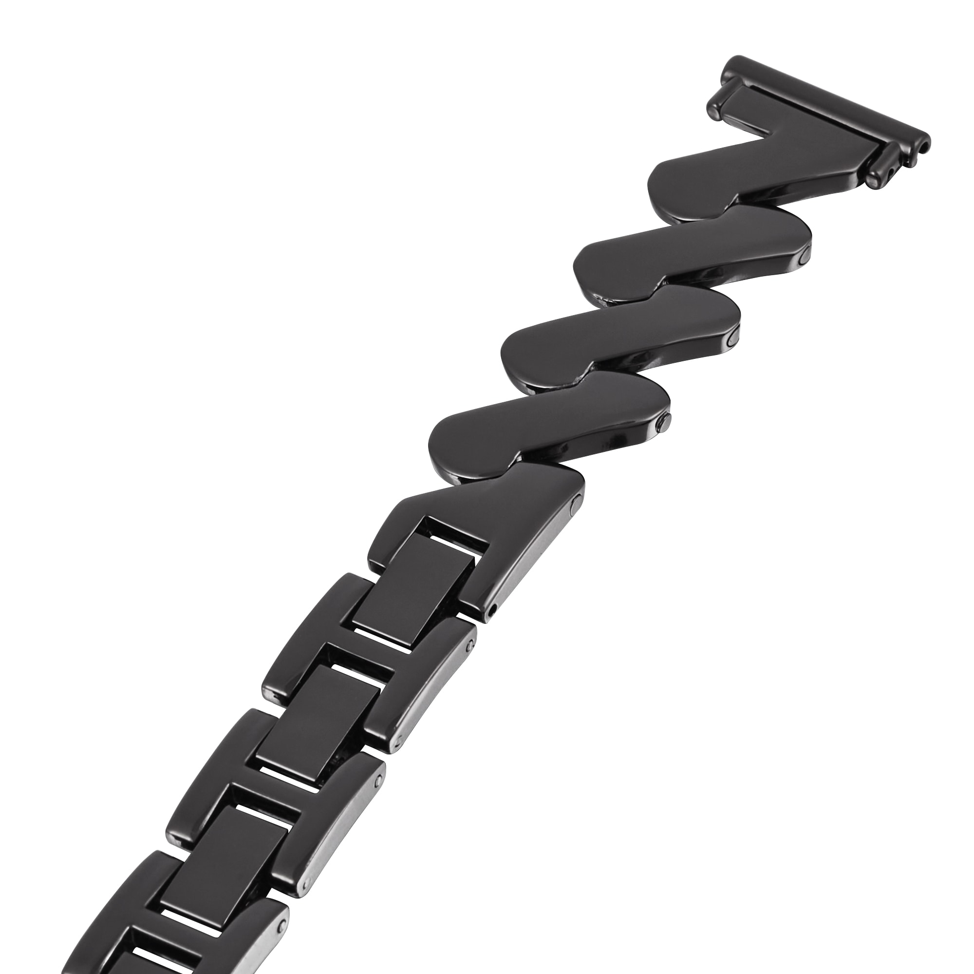 Samsung Galaxy Watch 5 40mm elegant lenkereim med bølgemønster, Svart