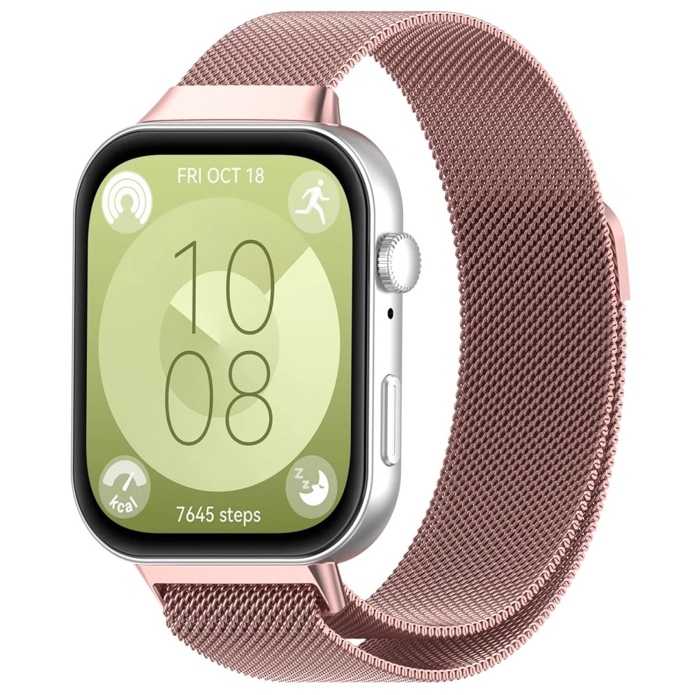 Huawei Watch Fit 4 Reim Milanese Loop, Rosa gull