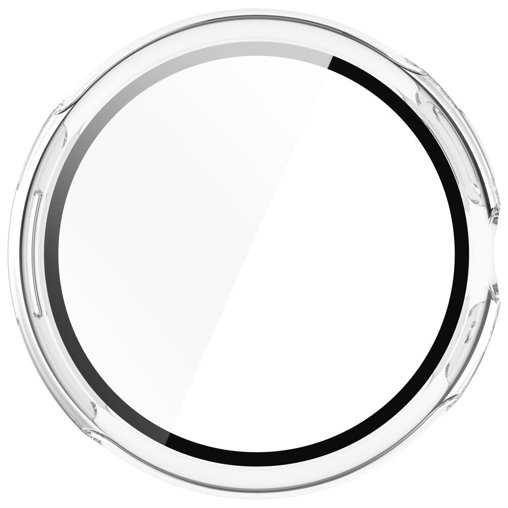 Google Pixel Watch 3 45mm Heldekkende deksel med skjermbeskytter, Gjennomsiktig