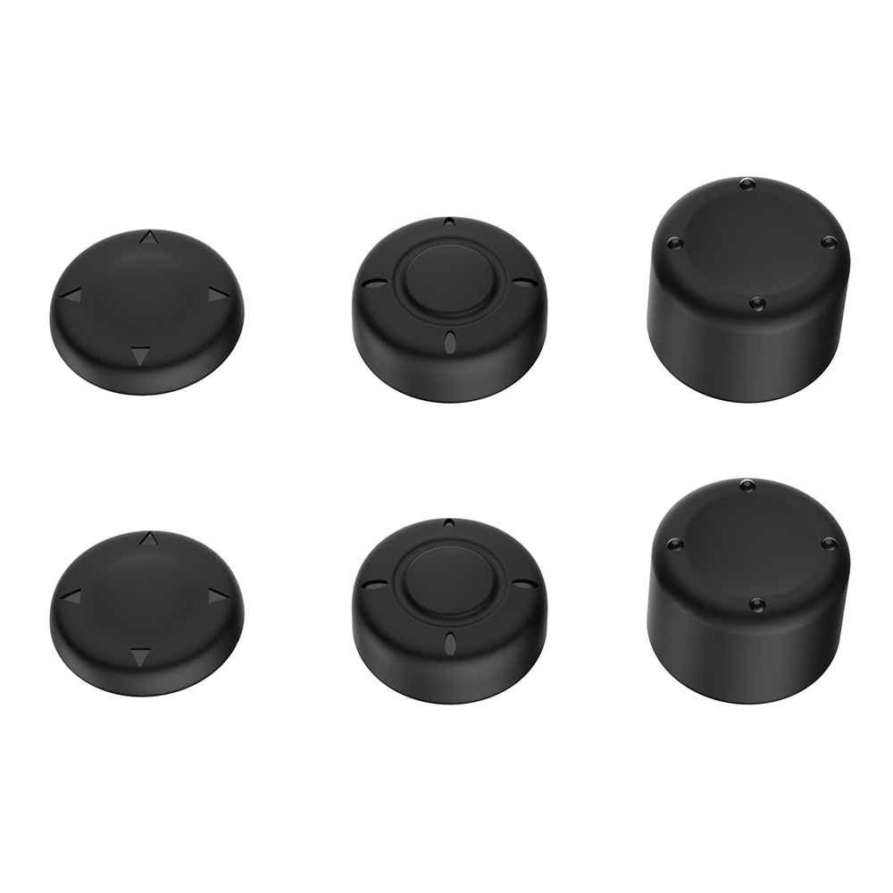 Nintendo Switch 2 6-pack Joystick-knappbeskyttere i silikon, Svart